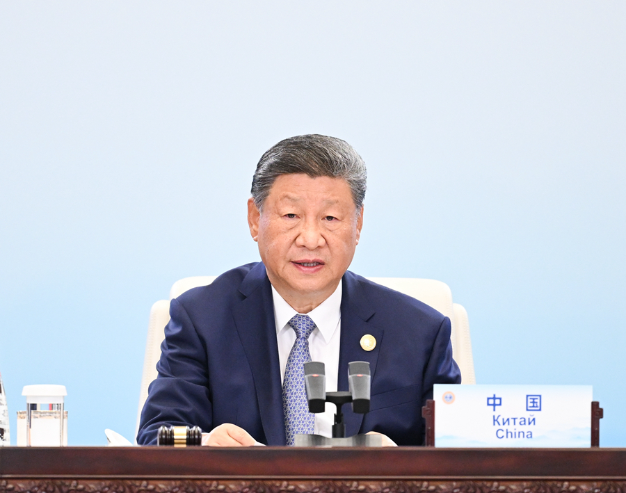 9月1日上午，上海合作組織成員國(guó)元首理事會(huì)第二十五次會(huì)議在天津梅江會(huì)展中心舉行。中國(guó)國(guó)家主席習(xí)近平主持會(huì)議并發(fā)表題為《牢記初心使命　開創(chuàng)美好未來》的重要講話。